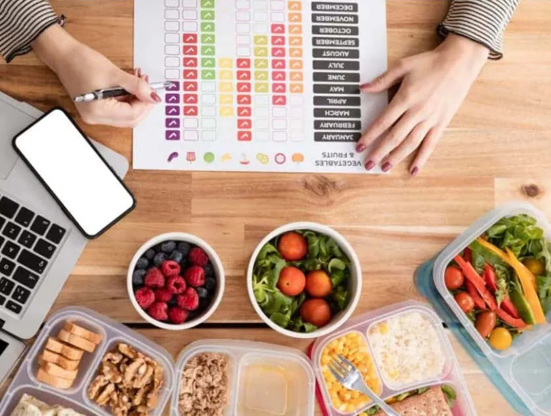 Planificación nutricional con alimentos saludables